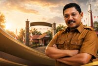 Pemerintah Kecamatan Pelepat Ilir menggelar pawai pembangunan HUT Ke-81 RI di Dusun Purwosari.(poto: jambiprima.com).