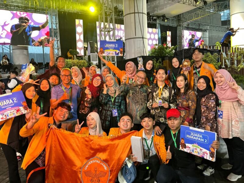Tim mahasiswa Universitas Jambi Juara II pada ajang KMI Expo XVI 2025 di Universitas Tidar, Magelang.(poto: jamberita.com).
