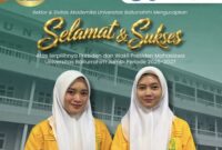 Ines Meka Ramadani dan Khalisa Nahda resmi memimpin BEM UBR Jambi 2026–2027.(poto: jamberita.com).