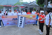 Kantor Wilayah Direktorat Jenderal Pemasyarakatan Jambi menggelar kegiatan Fun Walk Ditjenpas Jambi.(poto: istimewa).