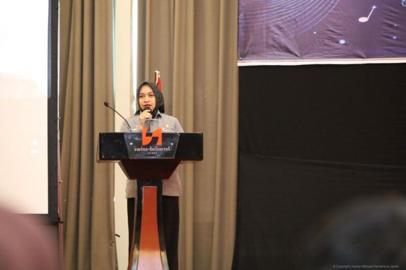 Kanwil Kemenkum Jambi menggelar pencatatan hak cipta lagu daerah gratis Rp0.(poto: jamberita.com).