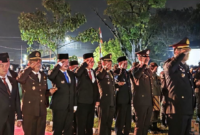 Pemkot Sungai Penuh dan Pemkab Kerinci menggelar renungan suci HUT RI ke-81 di TMP Bhakti Semumu.(poto: istimewa).