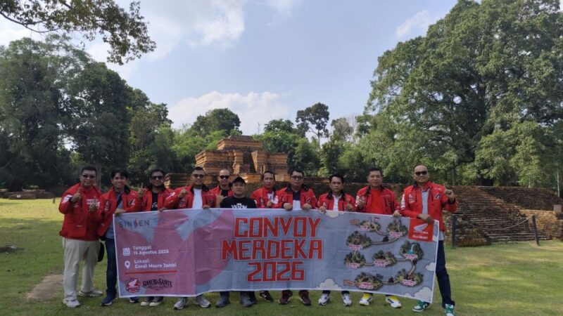 PT Sinar Sentosa Primatama (Sinsen) kembali menggelar Convoy Merdeka Honda Jambi guna memperingati Hari Ulang Tahun ke-81 Republik Indonesia pada Sabtu (15/8/2026).(poto: jamberita.com).