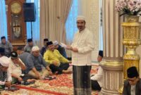 Ketua DPD Partai Gerindra Provinsi Jambi Dr Ir H A R Sutan Adil Hendra MM mengajak seluruh elemen masyarakat untuk mengamalkan Keteladanan Nabi Muhammad SAW.(poto: jamberita.com).