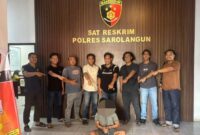 Tim Satuan Reserse Kriminal Polres Sarolangun membongkar kasus pencurian rumah kosong Sarolangun.(poto: hjambilink.id).