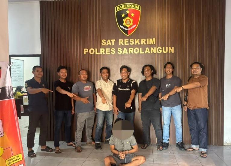 Tim Satuan Reserse Kriminal Polres Sarolangun membongkar kasus pencurian rumah kosong Sarolangun.(poto: hjambilink.id).
