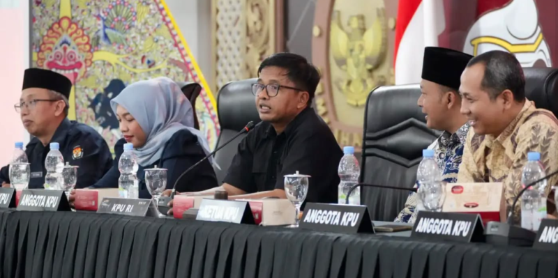 KPU RI menggelar Rapat Koordinasi Fasilitasi Penggantian Antarwaktu Anggota DPRD Provinsi dan Kabupaten/Kota Se-Jawa Tengah di Semarang pada Minggu (23/8/2026).(poto: istimewa).