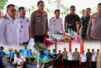 Gubernur Jambi Dr. H. Al Haris, S.Sos., M.H., Kapolda Jambi Irjen Pol. Krisno H. Siregar, Bupati Monadi dan Walikota Alfin turut hadir.(poto: istimewa).