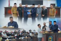 Bupati Kerinci Monadi menyampaikan pendapat akhir Pemerintah Kabupaten Kerinci terhadap pandangan umum fraksi DPRD terkait KUA PPAS APBD 2027.(poto: istimewa).