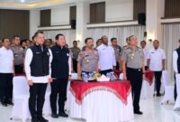 Tim pengawas internal menggelar taklimat awal pembukaan kegiatan di Aula Lantai 3 Gedung Siginjai Mapolda Jambi pada Kamis (20/8/2026).(poto: ampar.id).
