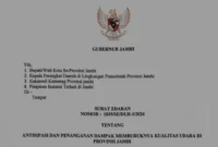 Surat Edaran Nomor: 1835/SE/DLH-3/2026.(poto: seriusnews.id).