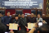 DPRD Provinsi Jambi dan Pemerintah Provinsi Jambi resmi menyepakati rancangan KUA PPAS APBD Jambi Tahun Anggaran 2027.(poto: seriusnews.id).