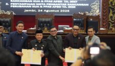 DPRD Provinsi Jambi dan Pemerintah Provinsi Jambi resmi menyepakati rancangan KUA PPAS APBD Jambi Tahun Anggaran 2027.(poto: seriusnews.id).