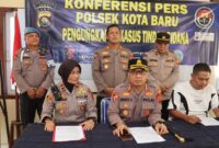 Kapolresta Jambi Kombes Pol. Ananto Herlambang memimpin langsung penyampaian rilis pengungkapan kasus tersebut pada Sabtu (8/8/2026).(poto: jambilink.id).