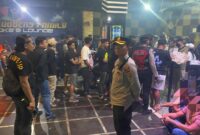 Tim gabungan Polda Jambi dan Polresta Jambi menggelar razia tempat hiburan malam di Grand Club, Kecamatan Kota Baru, Kota Jambi, pada Minggu (30/8/2026).(poto: jambilink.id).