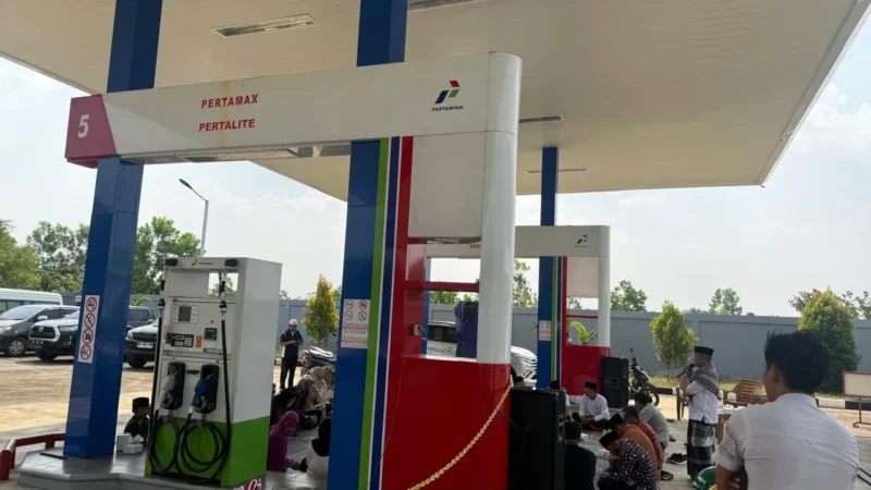 SPBU baru Hj Ernawati diresmikan di Desa Simpang Karmeo pada Jumat (21/8/2026).(poto: jambilink.id).