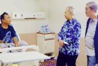 Dewan Pengawas BPJS Kesehatan Paulus Agung Pambudhi meninjau langsung pelayanan JKN RSUD Jambi, tepatnya di RSUD H Abdul Manap.(poto: istimewa).