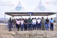 Wali Kota Jambi Maulana meninjau langsung progres pembangunan proyek kawasan Telago Kajang Lako pada Sabtu (12/9/2026).(poto: jambilink.id).