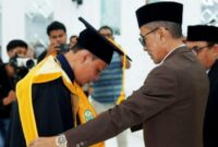 Wakil Bupati Batang Hari, H. Bakhtiar, menghadiri acara pengukuhan Guru Besar UNISBA Prof. Dr. Ansori, S.Pd.I., M.Pd.I. sekaligus Kuliah Umum Tahun Akademik 2026/2027.(poto: jamberita.com).