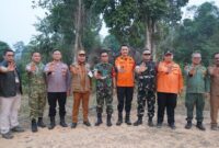 Komandan Resort Militer (Danrem) 042/Gapu Brigjen TNI Nyamin memimpin Rapat Koordinasi (Rakor) Kebakaran Hutan dan Lahan di Kabupaten Tebo.(poto: jamberita.com).