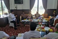 Pemerintah Kabupaten Merangin menggelar rapat evaluasi nota kesepahaman terkait pengumpulan zakat ASN Kemenag pada Rabu (23/9).(poto: kominfo).