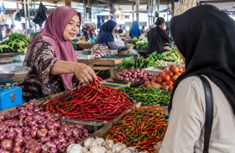Dinas Perdagangan dan Perindustrian Kota Jambi mencatat penurunan harga cabai merah jambi pada pemantauan Jumat (18/9/2026).(poto: jambiprima.com).