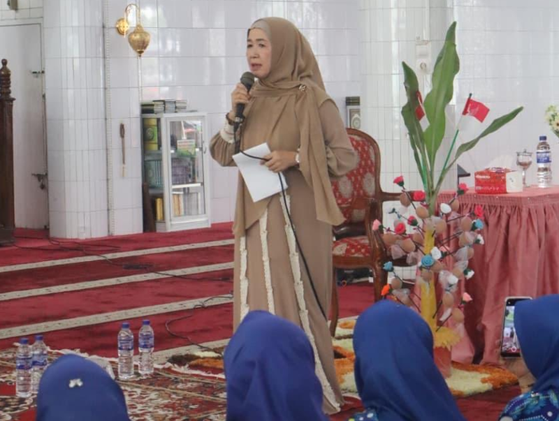 Ketua TP PKK sekaligus Ketua BKMT Provinsi Jambi, Hesti Haris, menyampaikan hal tersebut secara langsung pada Kamis (17/08/2026).(poto: istimewa).