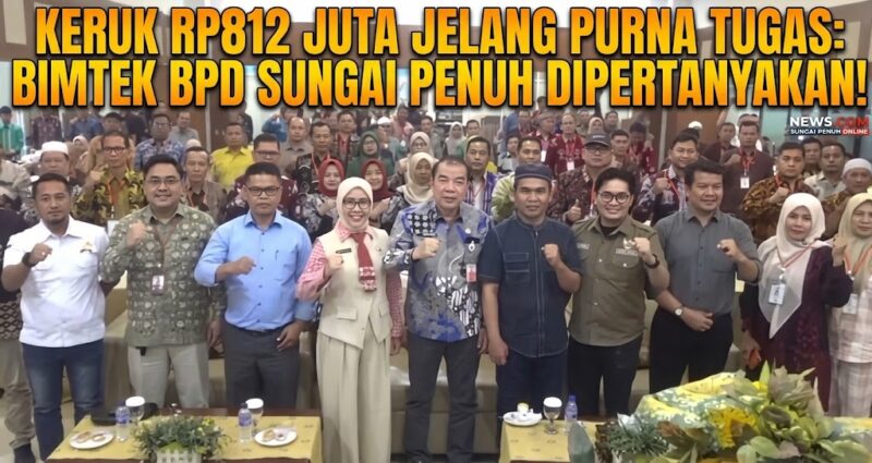 Bimtek BPD Sungai Penuh yang berlangsung di Grand Hotel Kota Jambi.(poto: istimewa).