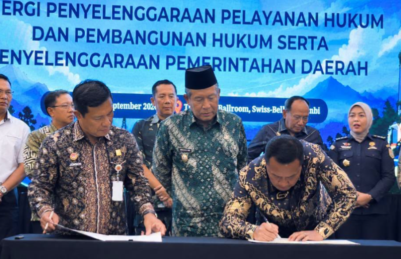 Wali Kota Sungai Penuh Alfin menghadiri peluncuran Jambi IP Ecosystem di Swiss-Belhotel Jambi pada Kamis (24/9).(poto: istimewa).