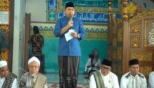 Pemerintah Kabupaten Merangin menggelar peringatan Maulid Nabi Merangin 1448 H / 2026 M di Masjid Baitul Makmur, Kelurahan Dusun Bangko, Kamis (3/9).(poto: kominfo).