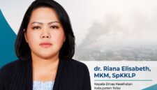 Kepala Dinas Kesehatan Kabupaten Tebo, dr. Riana Elisabeth, MKM, SpKKLP.(poto: jambiprima.com).