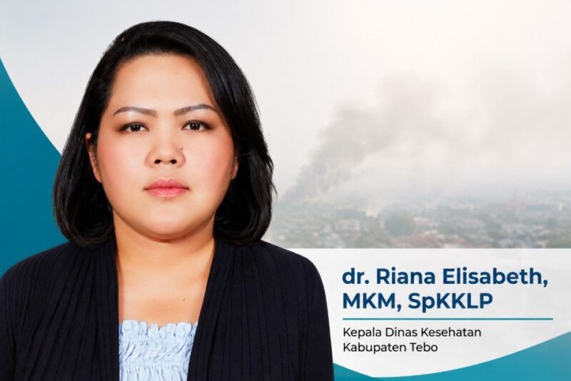 Kepala Dinas Kesehatan Kabupaten Tebo, dr. Riana Elisabeth, MKM, SpKKLP.(poto: jambiprima.com).