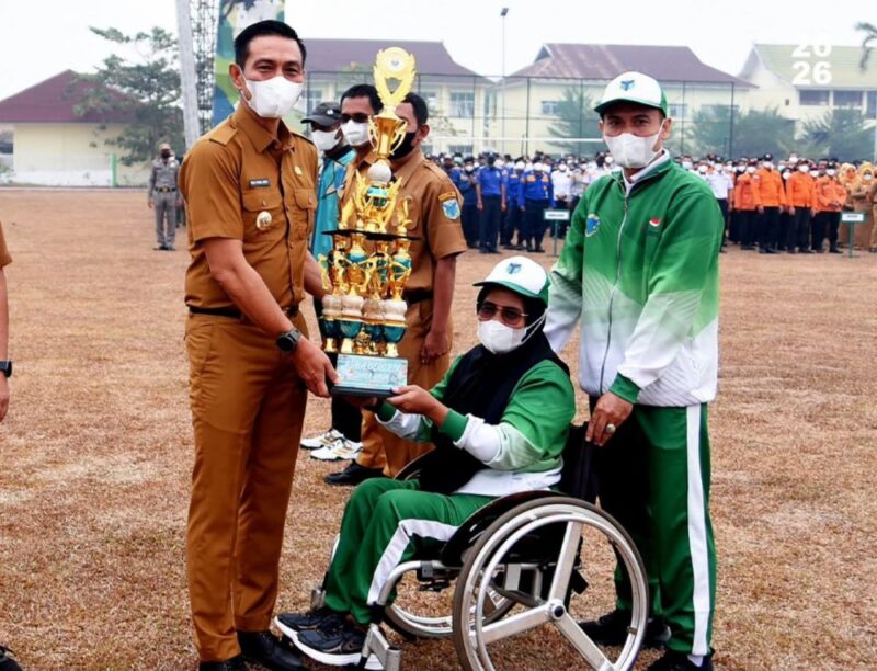 Pemerintah Kabupaten Batang Hari sukses menyelenggarakan Upacara HAORNAS 2026 Batang Hari di halaman kantor bupati pada Senin (14/9/2026).(poto: jamberita.com).