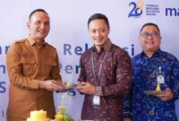Bupati Sarolangun H. Hurmin meresmikan operasional KCP Bank Mandiri Sarolangun di gedung baru pada Senin (14/9/2026).(poto: jambiprima.com).