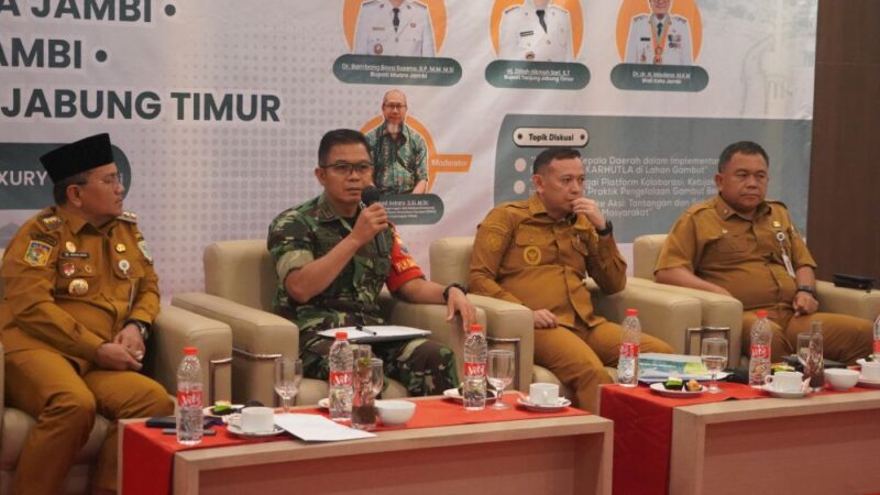 Kegiatan Ekspose Ekosistem Dokumen Rencana Perlindungan dan Pengelolaan Ekosistem Gambut (RPPEG) tersebut berlangsung di Hotel BW Luxury Jambi pada Senin (28/9/2026).(poto: jamberita.com).