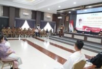 Bupati Tebo Agus Rubiyanto resmi memimpin pelantikan pejabat pemkab tebo bertempat di Aula Utama Pendopo Rumah Dinas Bupati Tebo pada Selasa (8/9/2026).(poto: jambiprima.com).