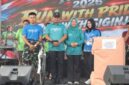 Wakil Bupati Tebo Nazar Efendi S.E., M.Si., turut meramaikan agenda ajang Siginjai Run 2026 Tebo di Lapangan Garuda, Kabupaten Tebo, Minggu (13/9/2026).(poto: jambiprima.com).