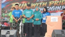 Wakil Bupati Tebo Nazar Efendi S.E., M.Si., turut meramaikan agenda ajang Siginjai Run 2026 Tebo di Lapangan Garuda, Kabupaten Tebo, Minggu (13/9/2026).(poto: jambiprima.com).