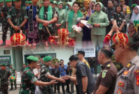 Ketua DPRD Kota Sungai Penuh Hutri Randa menghadiri kegiatan penyambutan kunjungan kerja Pangdam XX Tuanku Imam Bonjol di Makodim 0417/Kerinci pada Kamis (17/09).(poto: istimewa).
