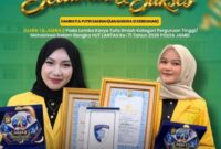 Dua mahasiswi Kebidanan UBR Jambi sukses memborong Juara 1 dan 2 LKTI Polda Jambi dalam rangka HUT Lalu Lintas ke-71 tahun 2026.(poto: jamberita.com).