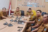 Pemerintah Kabupaten Merangin mengikuti Rapat Koordinasi Pengendalian Inflasi Daerah secara virtual dari Ruang MPC Bappeda Kabupaten Merangin, Senin (14/9).(poto: kominfo).