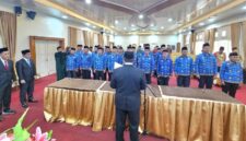 Kepala Kantor Wilayah Kementerian Agama Provinsi Jambi Mahbub Daryanto resmi memimpin pelantikan pejabat kemenag jambi di aula Kanwil Kemenag Jambi, Kamis (3/9/2026).(poto: jambiprima.com).