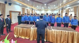 Kepala Kantor Wilayah Kementerian Agama Provinsi Jambi Mahbub Daryanto resmi memimpin pelantikan pejabat kemenag jambi di aula Kanwil Kemenag Jambi, Kamis (3/9/2026).(poto: jambiprima.com).