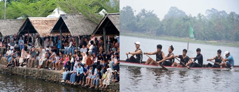 Perhelatan Festival Danau Letang Batang Hari terus menyedot perhatian ribuan pasang mata pada hari kedua penyelenggaraannya, Sabtu (26/09/2026).(poto: istimewa).