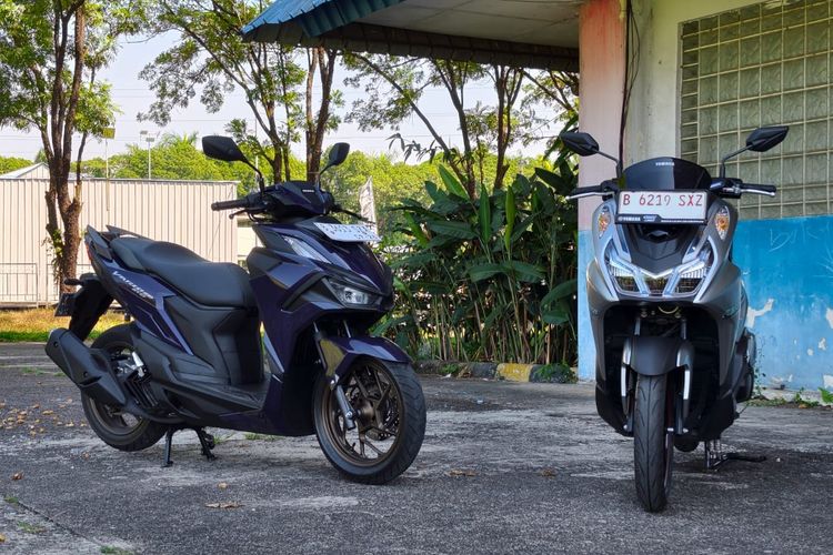 Hasil pengujian konsumsi BBM Vario 160 dan Yamaha Lexi LX 155.(poto: kompas.com).