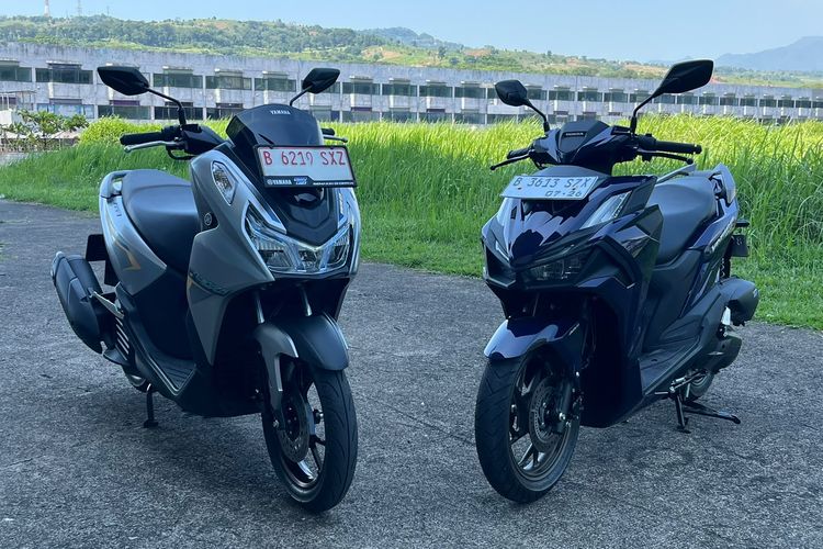 Komparasi Honda Vario 160 Evo dan Yamaha Lexi LX 155.(poto: kompas.com).