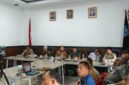 Rakor Penanggulangan Puncak Karhutla bersama Menko Politik dan Keamanan secara virtual pada Senin (7/9).(poto: kominfo).