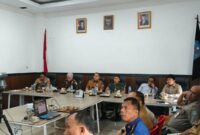 Rakor Penanggulangan Puncak Karhutla bersama Menko Politik dan Keamanan secara virtual pada Senin (7/9).(poto: kominfo).