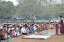 Warga bersama unsur pemerintahan menggelar salat Istisqa Muko-muko Bathin VII di Kabupaten Bungo, Jambi, pada Kamis (10/9/2026).(poto: jambiprima.com).