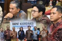 Rapat Koordinasi Pembinaan Manajemen ASN bersama Kepala Badan Kepegawaian Negara (BKN) Prof. Dr. Zudan Arif Fakrulloh di Bungo, Kamis (3/9/2026).(poto: jamberita.com).